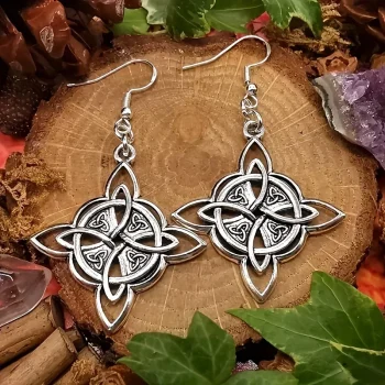 Vintage Celtic Knot Earrings – Wicca Pagan Jewellery Gift
