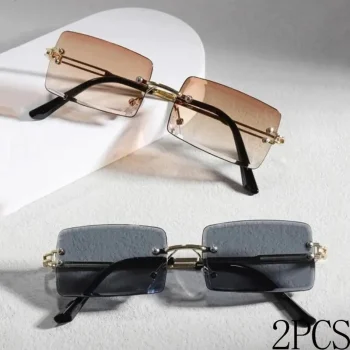 Stylish Frameless Sunglasses with UV400