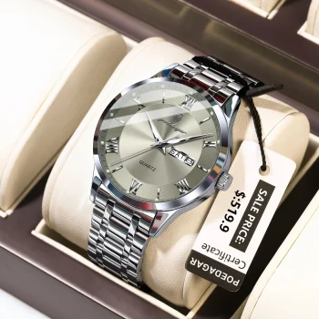 Poedagar Luxury Men's Waterproof Quartz Watch