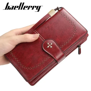 Chic Large Capacity Leather Wallet for Women