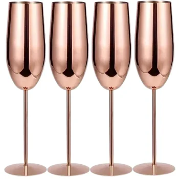 Stainless Steel Wine Glasses for Cocktails Bars