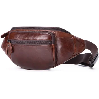 Cosy Genuine Leather Waist Bag for Men
