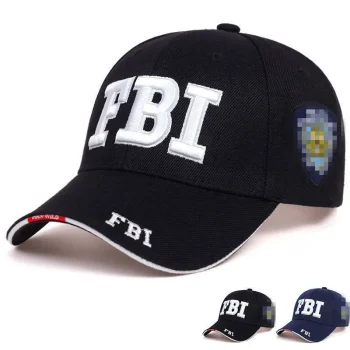 Adjustable FBI Embroidered Baseball Cap