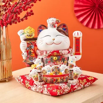 Ceramic Maneki Neko Lucky Cat Home Decor