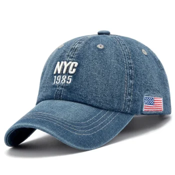 Denim Snapback Baseball Cap – Unisex Style