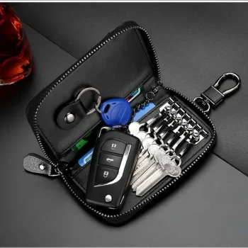 Genuine Leather Car Key Holder Wallet