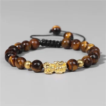 Tiger Eye Pixiu Wealth Bracelet – Unisex Charm