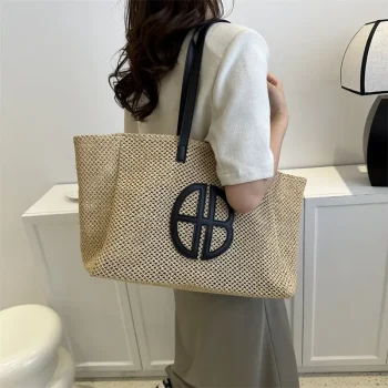 Straw Knitted Tote Bag – Beach & Daily Style
