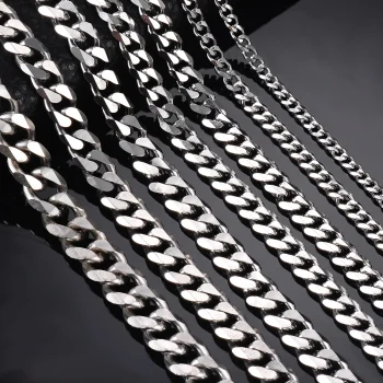 Men’s Cuban Link Necklace – Steel Chain