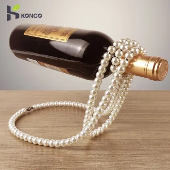 Pearl Necklace Wine Rack – Elegant Display