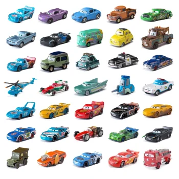 Disney Pixar Cars 3 diecast alloy car toy model in 1:55 scale, collectible for kids and fans