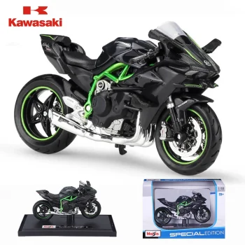 1:18 scale diecast motorcycle toy collectible featuring assorted motorbike models for display and gifting