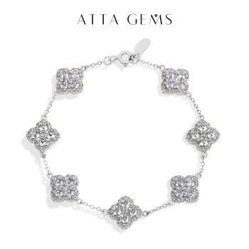 Luxury moissanite bracelet with blue zircon in 925 sterling silver and gold plating, perfect for weddings, parties, and gifts. Includes free shipping to Singapore.
