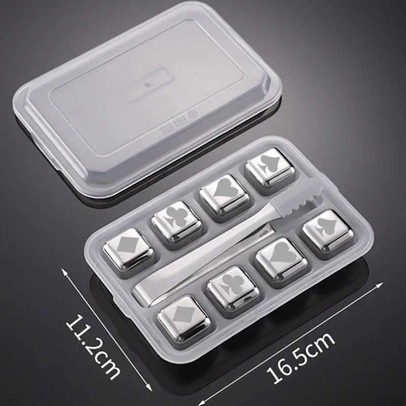 Poker 8pc SilverClip