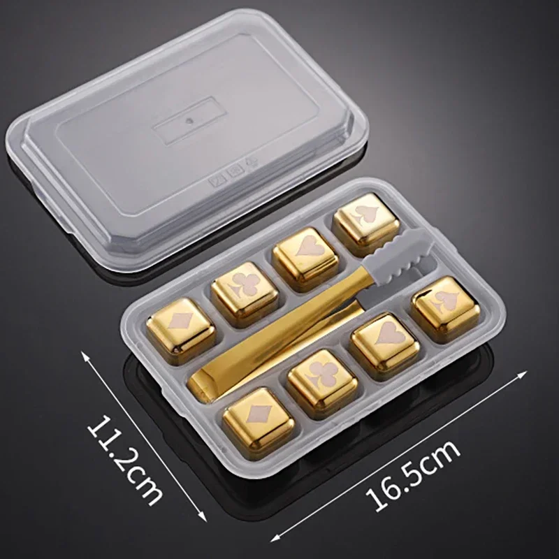 Poker 8pc Gold Clip