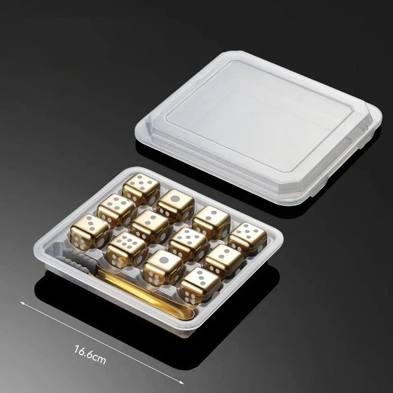 Dice 12pc Gold