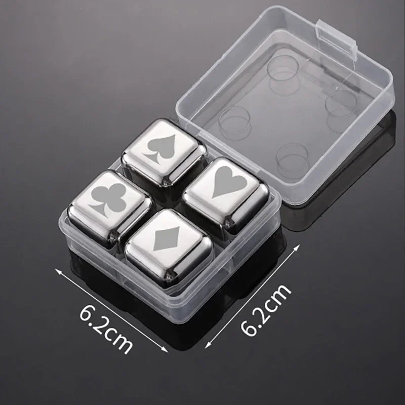 Poker 4pc Silver