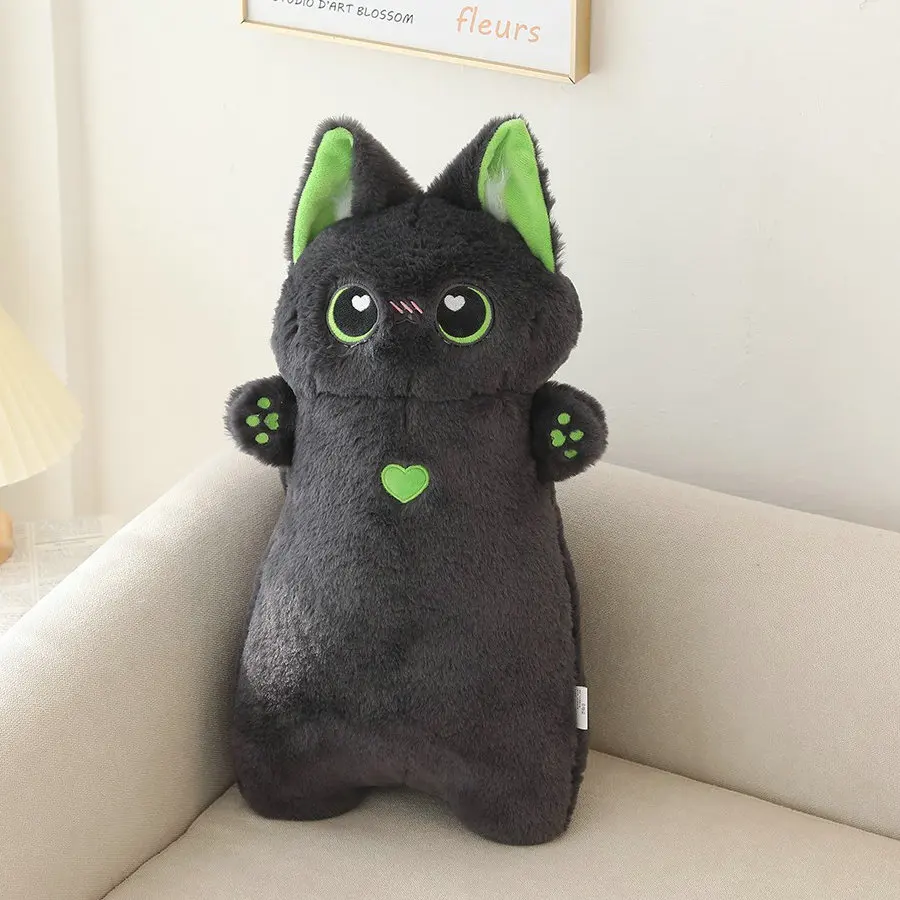 Black green cat