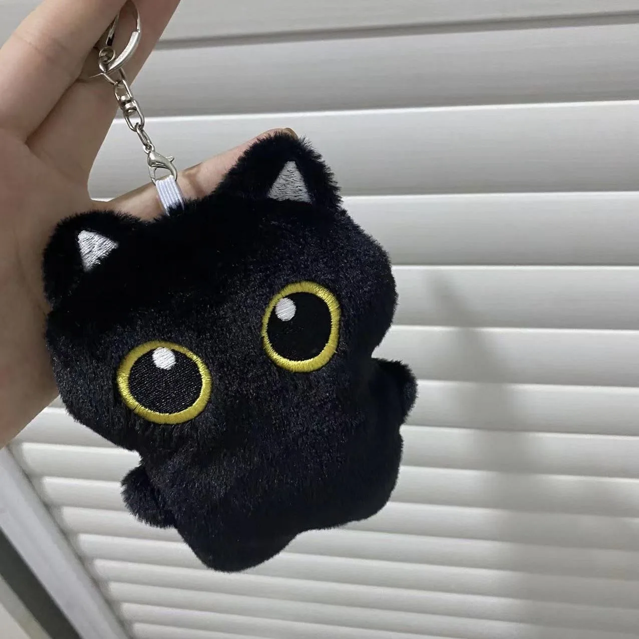 10cm Cute Black Cat plush toy Doll Small Pendant Cuddly Pillow Cushion Ins Black Cat Plush Toy Doll for Boy Girl birthday Gifts