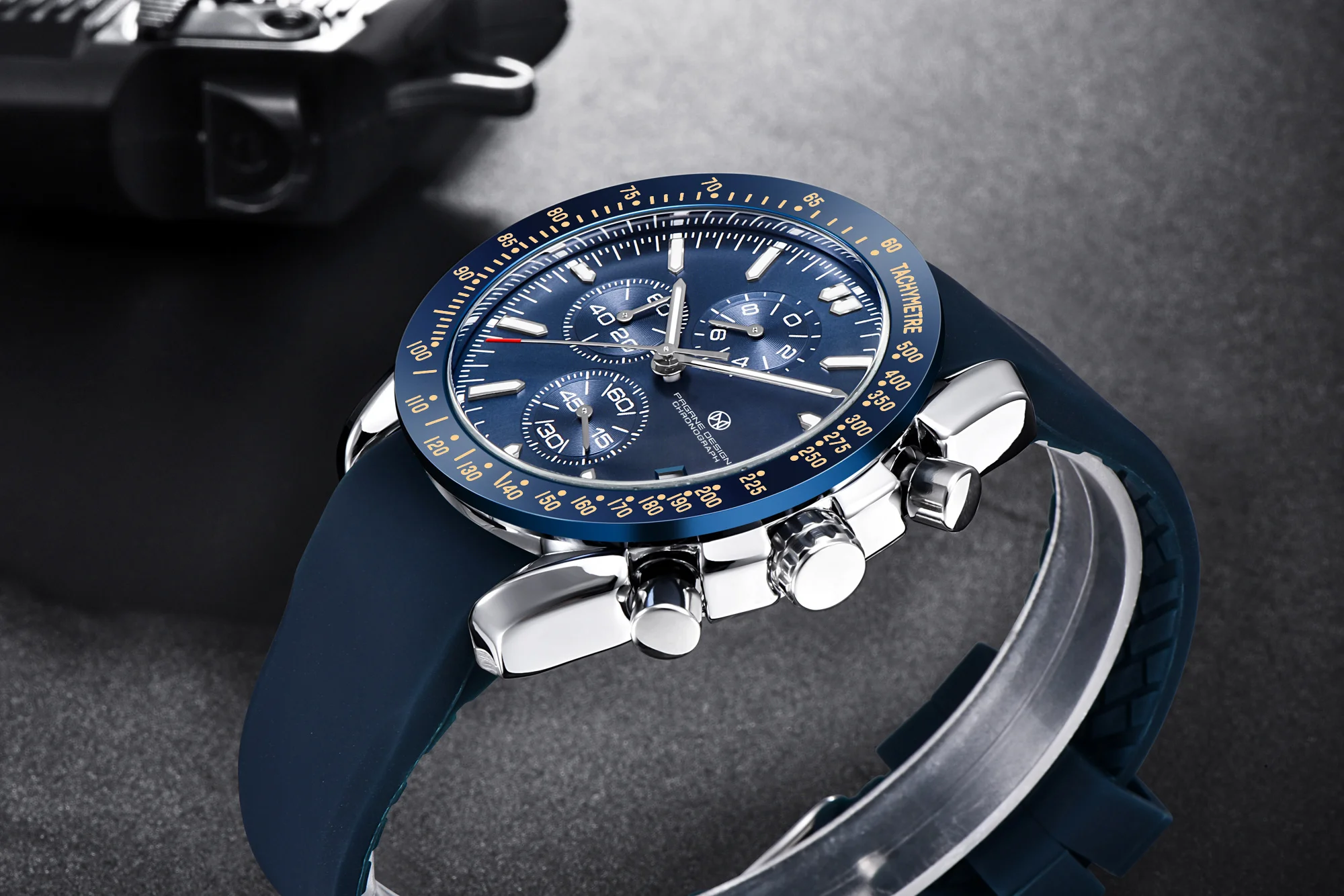 PAGANI DESIGN （Pagrne） New Men Quartz Watch Rubber Belt Men's Luxury Watch Fashion Casual Sports Male Clock Relogio Maasculino