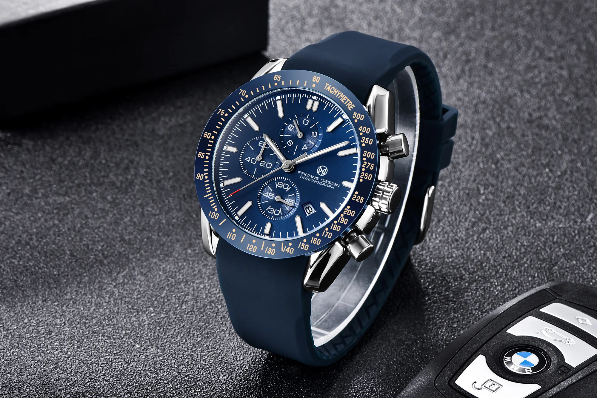 PAGANI DESIGN （Pagrne） New Men Quartz Watch Rubber Belt Men's Luxury Watch Fashion Casual Sports Male Clock Relogio Maasculino