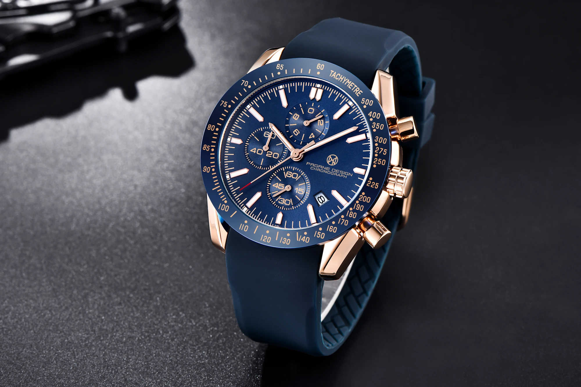 PAGANI DESIGN （Pagrne） New Men Quartz Watch Rubber Belt Men's Luxury Watch Fashion Casual Sports Male Clock Relogio Maasculino