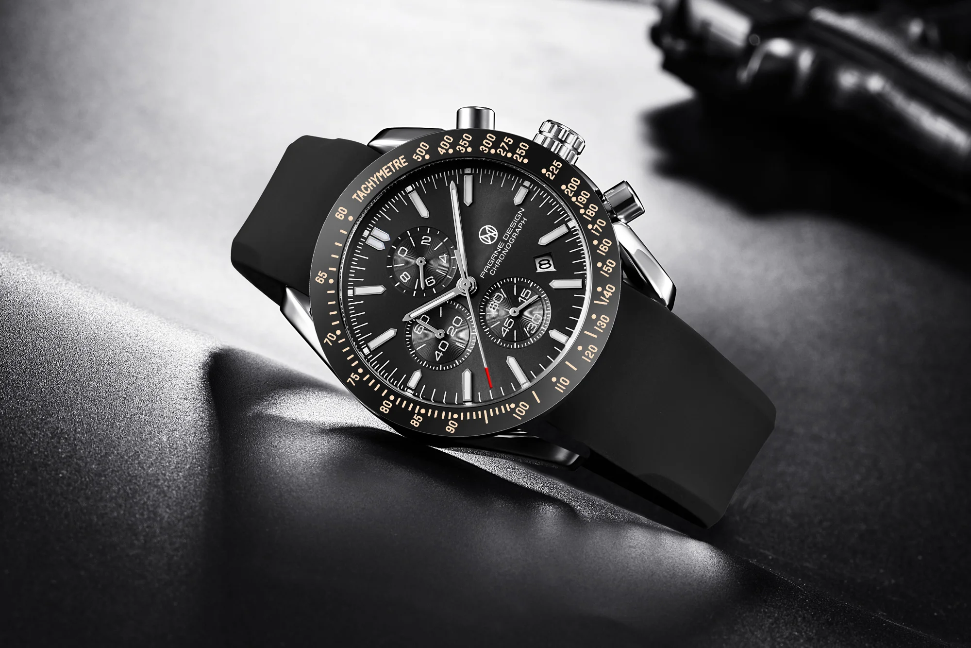 PAGANI DESIGN （Pagrne） New Men Quartz Watch Rubber Belt Men's Luxury Watch Fashion Casual Sports Male Clock Relogio Maasculino