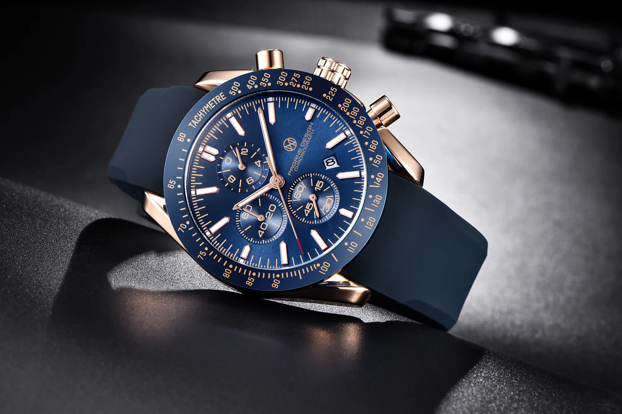 PAGANI DESIGN （Pagrne） New Men Quartz Watch Rubber Belt Men's Luxury Watch Fashion Casual Sports Male Clock Relogio Maasculino
