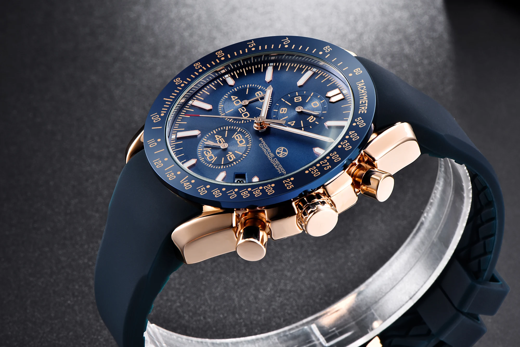 PAGANI DESIGN （Pagrne） New Men Quartz Watch Rubber Belt Men's Luxury Watch Fashion Casual Sports Male Clock Relogio Maasculino