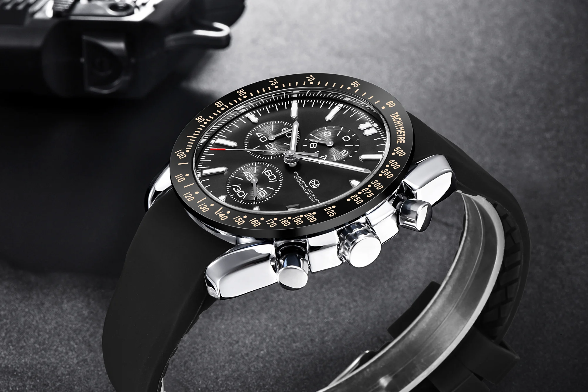 PAGANI DESIGN （Pagrne） New Men Quartz Watch Rubber Belt Men's Luxury Watch Fashion Casual Sports Male Clock Relogio Maasculino
