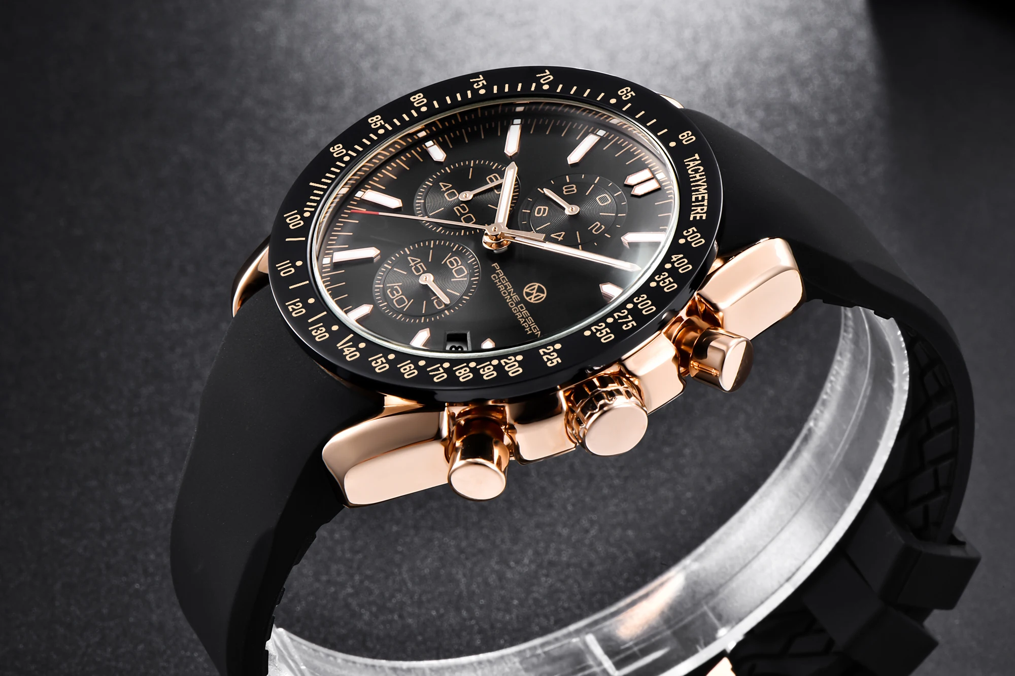 PAGANI DESIGN （Pagrne） New Men Quartz Watch Rubber Belt Men's Luxury Watch Fashion Casual Sports Male Clock Relogio Maasculino