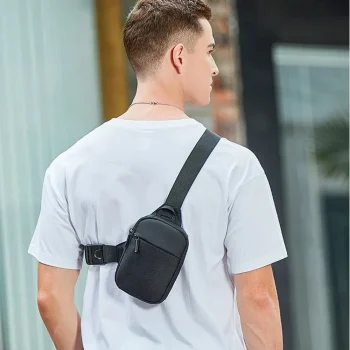 Men’s Small Crossbody Bag – Black Shoulder Bag