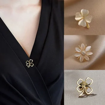 Elegant Metal Brooch for Women