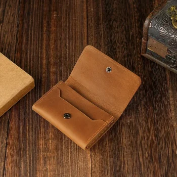 Genuine Leather Purse – Coin & Cable Holder