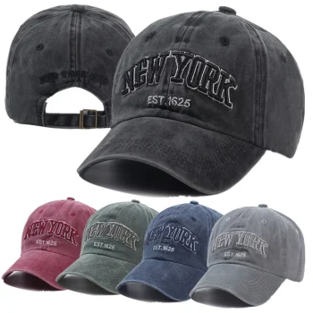 New York Washed Cotton Baseball Cap for All