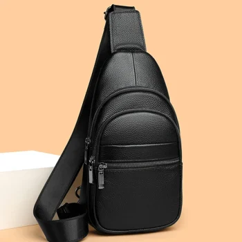 Genuine Leather Crossbody Sling Bag for Men