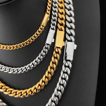 Cuban Necklace and Bracelet – Stainless Steel