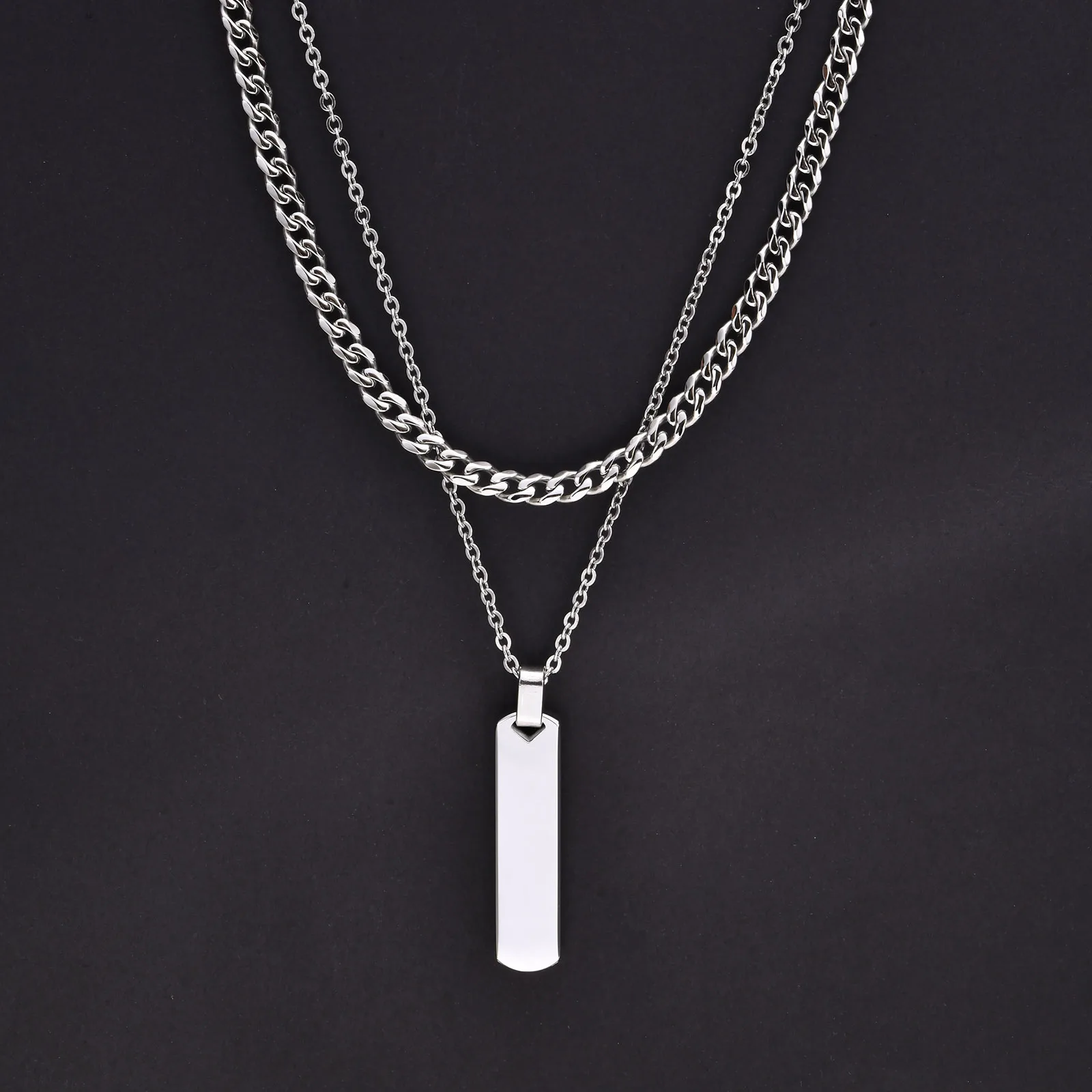 2pcs Cuban Chain