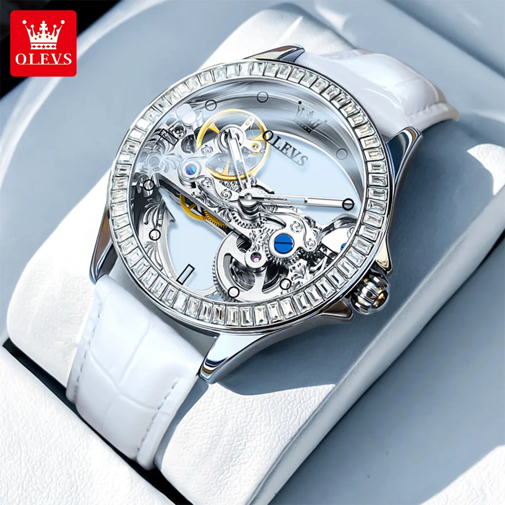 Leather Silver White